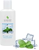 Schupp - Massage-Lotion Frische Minze - 200ml - Massage-Creme für gute Gleitfähigkeit - sanft kühlend und belebend - Made in Germany