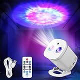 GBKDQQ LED Sternenhimmel Projektor mit Fernbedienung & Timer, 35 Lichtmodi, Einstellbare Helligkeit, Planetarium Lampe für Schlafzimmer, Kinderzimmer, Erwachsene, Geschenk für Kinder (Weiß)