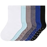 Bramble & Bear (6/12er-Pack) Unisex Baby Grip Socks - Rutschfeste Baby-Socken mit weicher Baumwoll-Konstruktion - Verschiedene Blau- und Rosatöne in den Größen 0-5 Jahre