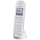 Panasonic KX-TGQ200GW DECT IP-Telefon (schnurlos, CAT-iq 2.0 kompatibel, Freisprechmodus, Anrufersperre, Eco-Plus, digitales Telefon) weiß, único