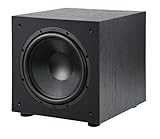 ELAC Debut 3.0 DS103 Subwoofer – Ideal für die Musikwiedergabe über Ihre Stereoanlage als Teil eines 5.1 Surround-Systems, legendärer Klang, edles Design – Schwarz