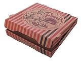Pro DP 100 Pizzakartons Pizzaschachteln Pizzaboxen NYC braun mit Neutraldruck 4cm Höhe verschiedene Größen gemäß Auswahl - Inkl. VerpackG in D (20x20x4cm)
