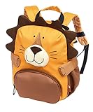 SIGIKID 25254 Kinderrucksack Löwe, Kindergarten-Rucksack: robust, leicht, kindgerecht, für Kita, Krippe, Ausflüge, Freizeit, für Kinder von 2 - 5 Jahren, Gelb/Löwe 29x26x13 cm, 5,2 l