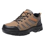 Wanderschuhe Herren Freizeitschuhe Dicke Sohle Höhenvergrößerung Walkingschuhe rutschfeste Outdoorschuhe Bequem Atmungsaktiv Turnschuhe Runde Trekkingschuhe Schnürschuhe Straßenlaufschuhe