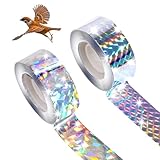 160M Vogelabwehr Vogelband, Doppelseitig Reflektierendes, Vogelabwehrband, Effektive Vogelschreck, Vögel Vertreiben, Reflektorband, Reflexionsband, Reflexion Vogelband für Gärten Höfe Häuser