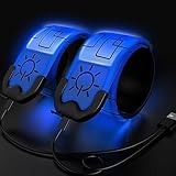 Todoxi 2 Stück Led Armband Aufladbar, USB Wiederaufladbar Leuchtarmband für Erwachsene und Kinder, Reflective Leuchtbänder für Laufen Hundewandern Radfahren Outdoor Sports