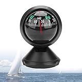 Bootskompass, Autokompass, Armaturenbrett, Kompass, Digitale Navigation, Kompass, Marinekompass, schwarz, geeignet für Bootsfahrzeuge