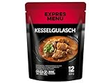 EXPRES MENU Kesselgulasch mit Rinder- und Schweinefleisch mit Paprika | Fertiggericht Suppe |