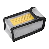 OKUMEYR Explosionsgeschützte Batterietasche tragbar nachweisen klein Batterie-Sicherheitssack Batterie-Aufbewahrungstasche Batterieschutztasche Batteriefach Sicherheitsbatterietasche PVC