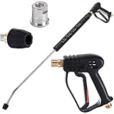 Hochdruckpistole mit Lanze und düse kompatible mit Kärcher Kränzle Hochdruckreiniger, aus Legierter Stahl