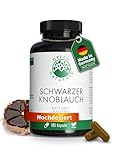 Schwarzer Knoblauch Kapseln - Hochdosiert: 750 mg (15:1 Extrakt) - Entspricht 11250 mg Tagesdosis - Black Garlic - Green Naturals®