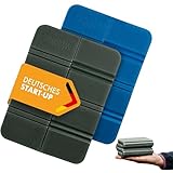 NATURBUMMLER Sitzkissen Outdoor Faltbar [2er Set Thermo Komfort] wasserdicht & wetterfest – Sitzunterlage mit Tragetasche – Ultraleicht & kompakt für Camping, Wandern & Stadion