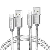 Basesailor Ladekabel für Samsung Galaxy Tab S10 Plus Ultra, USB A zu USB C Kabel 1M 2Stück,USB zu Typ C Schnellladekabel,USBC Netzkabel Ladegerät für Galaxy Tablet S9 S8 S7 FE S6 Lite S5e,A9 A8 A7 5G