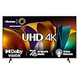 Hisense 43E6NT 108cm (43 Zoll) Fernseher, 4K UHD Smart TV, Precision Colour, HDR, Dolby Vision, 60Hz, Triple Tuner DVB-C/S/S2/T/T2, WiFi, HDMI 2.1, Bluetooth, Alexa Built-in, Schwarz, [2024]