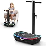 4D PRO Vibrationsplatte, EvoSpark 7-in-1 Vibrationsplatte Testsieger 2025 mit 900W Dreifachmotorsystem, Ganzkörper-Vibrationsplatte mit 9 coolen LED-Lichtern,550 LBS Kapazität für Home Workout