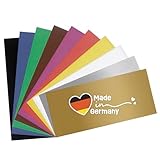 Smowo® 10 Grundfarben Wachsplatten 20 x 10cm zum gestalten, dekorieren und verzieren von Kerzen - Verzierwachs zum Basteln - Kerzenplatten Wachs Platte