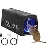 Elektrische rattenfalle/Rattenfalle elektrisch mit Anti-Fluchttür/USB wiederaufladbar,Geeignet für Beseitigung von Mäuse, Hamster, Wühlmäuse Professionelle Mausefalle