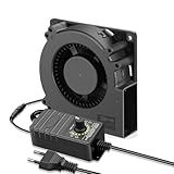GDSTIME 120mm Gebläse Lüfter 230V 120x32 Radiallüfter 220V Dual Kugellager Radial Lüfter 120mm mit 4V -12V Geschwindigkeit Kontrolle für BBQ Camping Aufblasbar Kamin Belüftung