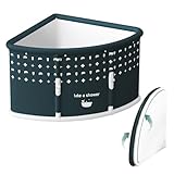 Faltbare Badewanne für Erwachsene, Mobile Badewanne, PVC, Groß & Stabil, Eckbadewanne, Platzsparend, Kein Aufblasen Erforderlich 55 X 70 X 90 cm (Grün)