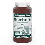 Bierhefe 500 mg Vitamin Tabletten 500 Stk. - mit wichtigen B-Vitaminen für die Schönheitspflege von innen