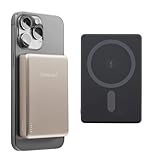 Intenso MW10000 Magnetische Powerbank 10000 mAh – MagSafe kompatibel, Wireless Charging 15W, USB-C PD 20W, Für iPhone & Android – Geprüft in Deutschland – Champagner