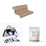 A.S. Création Bundle Vliestapete 391091 mit Wandpaneelmotiv 0,53 x 10,05m + 15-teiliges Set XXL-Tapezierset 902403 hochwertiger Kleister für 5-7 Rollen 76046