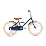 Generation Classic Kinderfahrrad 18 Zoll - Blau - Fahrrad mit Stützrädern für Kinder von 5 bis 7 Jahren