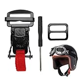 Schnellverschluss-Schnallenset für Motorradhelme, Schnellverschluss-Schnallenset für Helme, Schnellverschluss-Clip, sicherer Doppel-D - Zubehör für