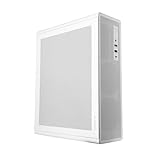 Tacens AEROSLIM500, PC-Gehäuse MicroATX, Staubschutz-Mesh-Panels, TFX-Netzteil 500W, Frontlüfter FDB 90mm, Slim-Minitower kompatibel mit MicroATX und Mini-ITX, USB-C und USB 3.0, Weiß