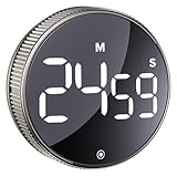 BlueSnail Küche Timer mit LED Digital Display Smart Efficana für Home Classroom Gym Büro, Lautstärke und Helligkeit einstellbare Produktivität Timer (Guncolor)