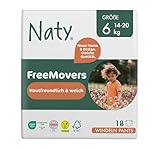 Eco by Naty Baby Windeln Pants - umweltfreundliche Premium-Bio Höschenwindeln aus pflanzenbasierten Materialien, sehr saugfähig und frei von gefährlichen Chemikalien (Größe 6 ) | 18 Stück (1er Pack)