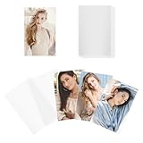 Wanmu 100 Stück Fotokartenhüllen, 56 x 89 mm Fotokarten Hüllen Kartenhüllen Sammelkarten Hüllen Fotokartenhülle Kartenschutzfolie Sammelkartenhüllen für Fotokarten Sammelkarten