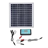200 W Dual-Panel-Solar-Kit mit 10 A Controller für netzunabhängige Stromversorgung, polykristalline Solarzellen mit 23% Umwandlungseffizienz, IP67 wasserdicht für den Außenbereich (1 Stück)