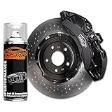 TRISTARcolor 2K Bremssattellack Devil Black Spraydose Sprühdose Spritzlack Sprühlack 400ml schnelltrocknend