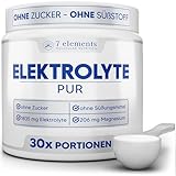 Elektrolyte PUR • 210g (30 Portionen) • Ohne Zucker & Süßungsmittel • KETO • Für Sport und gegen Kater • Ohne Zusätze und Aromen • isotonisches Elektrolytgetränk • inkl. Messlöffel