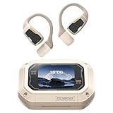 Kabellose Kopfhörer mit LED-Display - Outdoor-Kopfhörer, vielseitige wiederaufladbare offene Kopfhörer, einfach zu bedienende Kopfhörer, Over-Ear-Kopfhörer für Sport, Laufen, Reisen