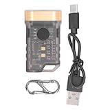 Pilipane Mini LED Taschenlampe 1500 lm hohe Helligkeit wiederaufladbare Schlüsselbund -Taschenlampe mit starker Magnetbasis IPX5 wasserdicht 365 nm UV -Lampe für Camping -Camping