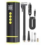 Luftpumpe | Elektrische Pumpe Digital Manometer - Elektrischer Reifendruckprüfer Kabellos für Motorrad LKW Fahrrad Rad Auto Bike Bälle