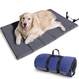 Nobleza wasserdichte Hundematte für Outdoor, Waschbare Große Hundedeck für Unterwegs, Faltbar Reisedecke für Hunde, Tragbare Hundebett, 110x68 cm