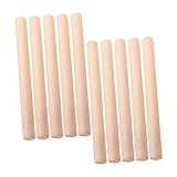 ARTSEWPLY 10 Stück Teiliges Holz nudelholz mit Glatter Antihaftender Oberfläche Robust und Rissfest zum Ausrollen von Teig und Dumpling teig für Küche und Bäckerei