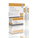 BODI BEAUTY Sonnenschutz - Lippenbalsam LSF 30 mit hohem Schutz mit Argan, Rizinusöl, Shea- und Kakaoöle | Lippenpflege, feuchtigkeitsspendender Sonnenschutz 4 g