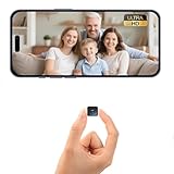 Mini Kamera Überwachung Innen, Überwachungskamera Langer Akkulaufzeit, Kostenloser Cloud-Speicher, HD Mini Kamera Live Übertragung Handy WLAN, MicroSD Speicherung, Bewegungserkennung & Nachtsicht