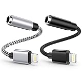 Lightning Klinke AUX Adapter iPhone [MFI Zertifiziert], Apple Lightning auf 3,5mm Klinkenstecker Audio Kabel, iPhone Kopfhörer Adapter Kompatibel mit iPhone 14 13 12 11 Pro Max X XS XR 8 7-2Stück