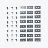 Mammotion Endurance Ersatzklingen für LUBA Serie Roboter-Rasenmäher, passend für LUBA 2 AWD 5000X, LUBA 2 AWD 3000X, YUKA 1000, YUKA 2000 (3 Sets (24 Klingen))