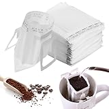 200 Stück Kaffeefilter Camping, Drip Coffee Bag mit hängenden Ohr, Hängende Ohrtropf Kaffeebeutel für meisten Tassen, Tragbare Kaffee Papier Filter, Kaffeefilter klappbar für Reisen, Zuhause, Büro