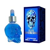 Men Perfume, Scented Body Oil with Dropper, Gothic Skull Bottle Design, Long-Lasting Fragrance Blend, 30ml Portable Size for Travel Date Night Wedding and Workplace