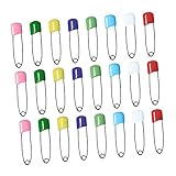 EXCEART 100 Stück Baby-sicherheitsringe Aus Stahl – Weiße Sicherheitsringe Für Windeln Windelnadeln Und Kleidung