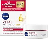 NIVEA VITAL Anti-Falten Intensiv Plus Tagespflege LSF 15, Gesichtspflege für reife Haut mit natürlichem Argan-Öl und Calcium, Tagescreme mit LSF für intensive Feuchtigkeit (50 ml)