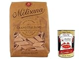 12x Pasta La Molisana Pennoni Rigati n.21 Integrale Vollkornnudeln Kurze Nudeln, NUR italienischer Weizen - 500g + Italian Gourmet P0lpa 400g