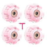 Quad Rollschuhe Rollen - 4 Stück Rollschuhe Rollen für Rollschuhe Rollschuhe Ersatzrollen für Rollschuhe Hohe Elastizität Verschleißfeste Rollschuhe für Doppelskates
